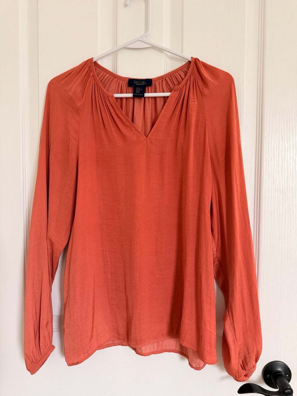 Rachel Rachel Roy Long Sleeve V-Neck Blouse Size XS